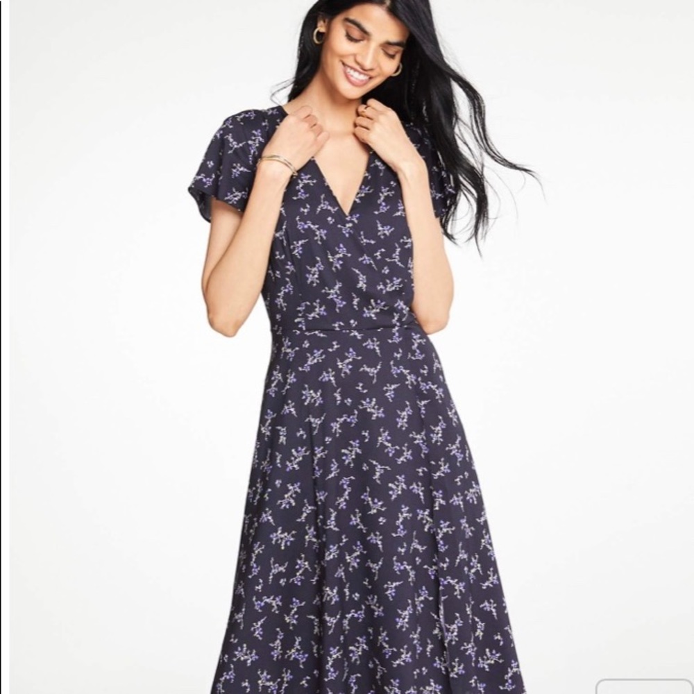 Faux wrap dress